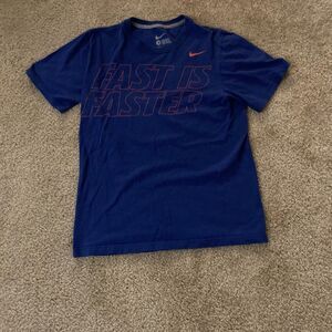 Small Nike "Fast is Faster" Tee Blue/Orange